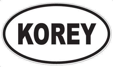 KOREY - Oval Magnet