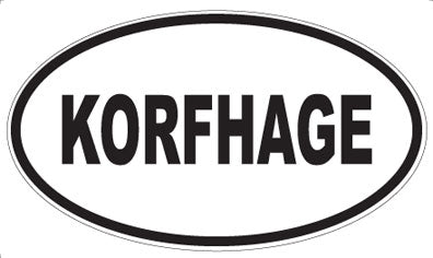 KORFHAGE - Oval Magnet