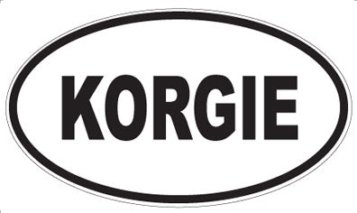 KORGIE - Oval Magnet