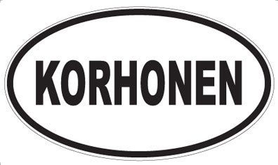 KORHONEN - Oval Magnet