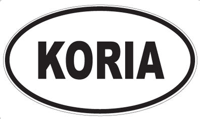 KORIA - Oval Magnet
