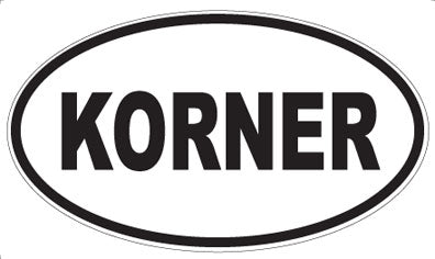 KORNER - Oval Magnet