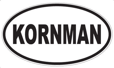 KORNMAN - Oval Sticker