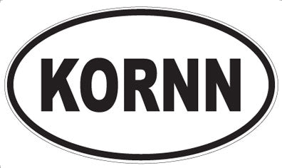 KORNN - Oval Sticker