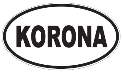 KORONA - Oval Sticker