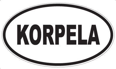 KORPELA - Oval Sticker