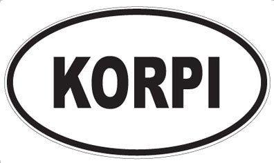 KORPI - Oval Sticker