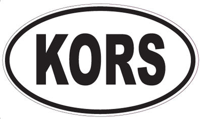 KORS - Oval Sticker