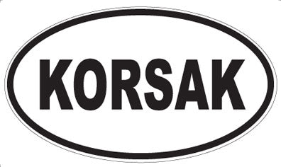 KORSAK - Oval Sticker