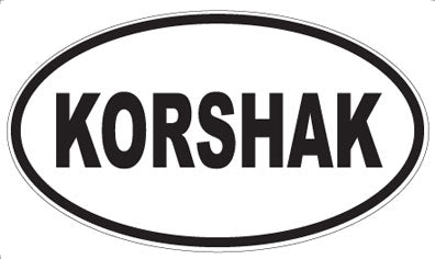 KORSHAK - Oval Sticker