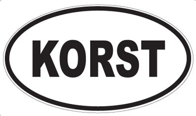 KORST - Oval Sticker