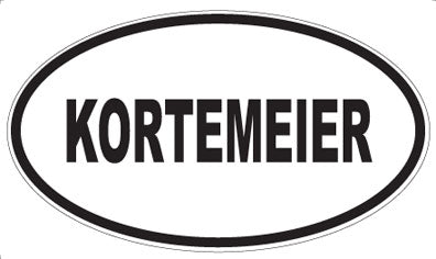 KORTEMEIER - Oval Sticker