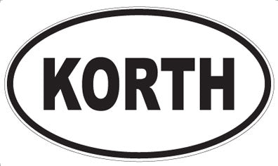 KORTH - Oval Sticker