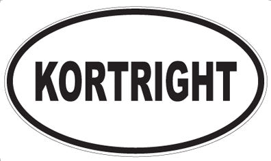 KORTRIGHT - Oval Sticker