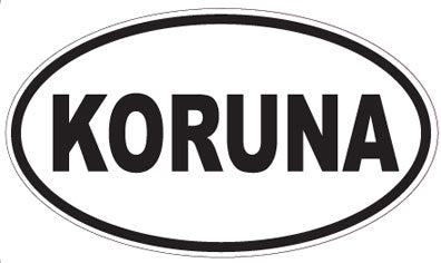 KORUNA - Oval Sticker