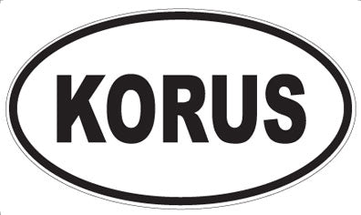 KORUS - Oval Sticker