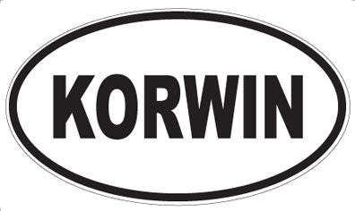 KORWIN - Oval Sticker