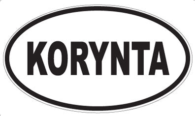 KORYNTA - Oval Sticker