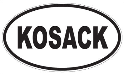 KOSACK - Oval Sticker