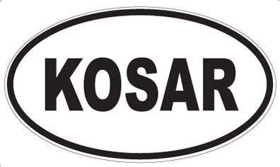 KOSAR - Oval Magnet