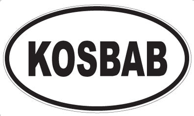 KOSBAB - Oval Magnet