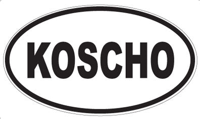 KOSCHO - Oval Magnet