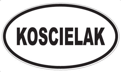 KOSCIELAK - Oval Magnet