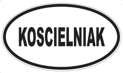 KOSCIELNIAK - Oval Magnet