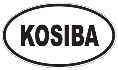 KOSIBA - Oval Sticker