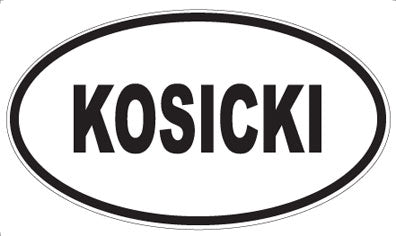 KOSICKI - Oval Sticker