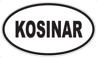 KOSINAR - Oval Sticker