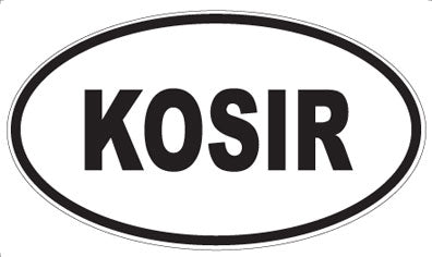 KOSIR - Oval Sticker