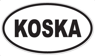 KOSKA - Oval Sticker