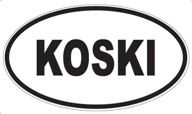 KOSKI - Oval Sticker