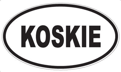 KOSKIE - Oval Magnet