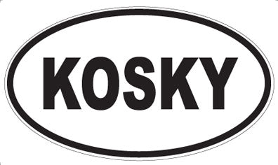 KOSKY - Oval Magnet