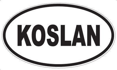 KOSLAN - Oval Sticker