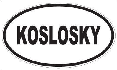 KOSLOSKY - Oval Magnet