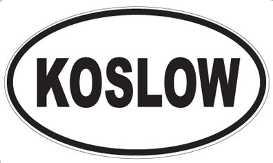 KOSLOW - Oval Sticker