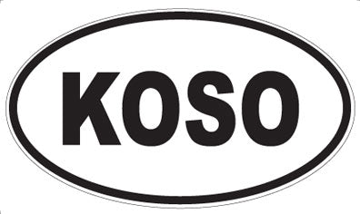 KOSO - Oval Sticker