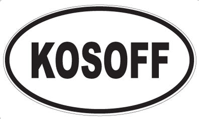 KOSOFF - Oval Sticker