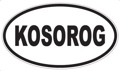 KOSOROG - Oval Sticker