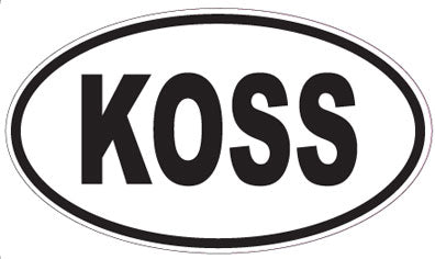 KOSS - Oval Sticker