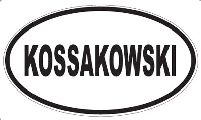 KOSSAKOWSKI - Oval Magnet