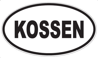 KOSSEN - Oval Sticker