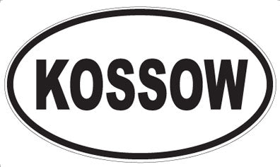 KOSSOW - Oval Sticker