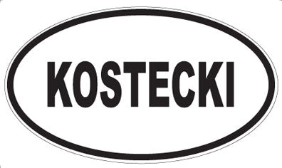 KOSTECKI - Oval Sticker