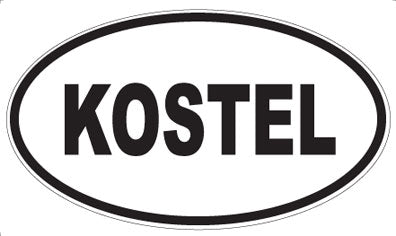 KOSTEL - Oval Sticker