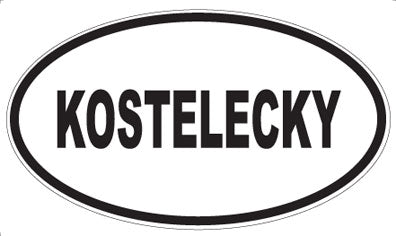 KOSTELECKY - Oval Magnet