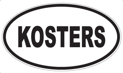 KOSTERS - Oval Sticker